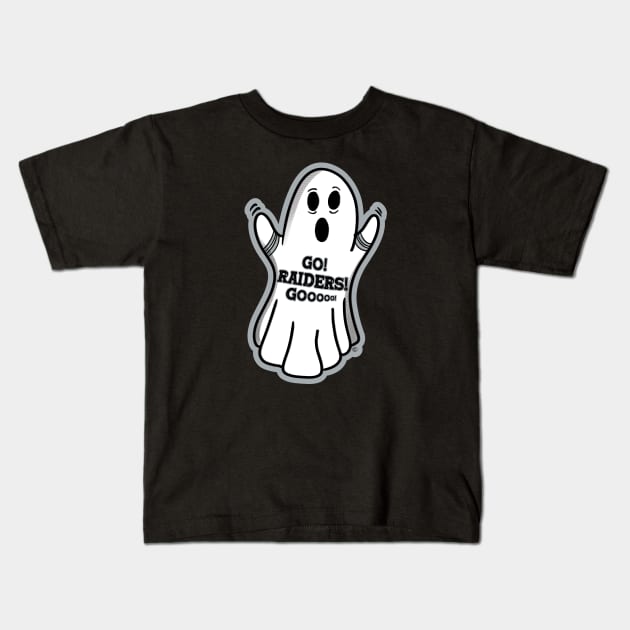Ghost Las Vegas Raiders Kids T-Shirt by Rad Love